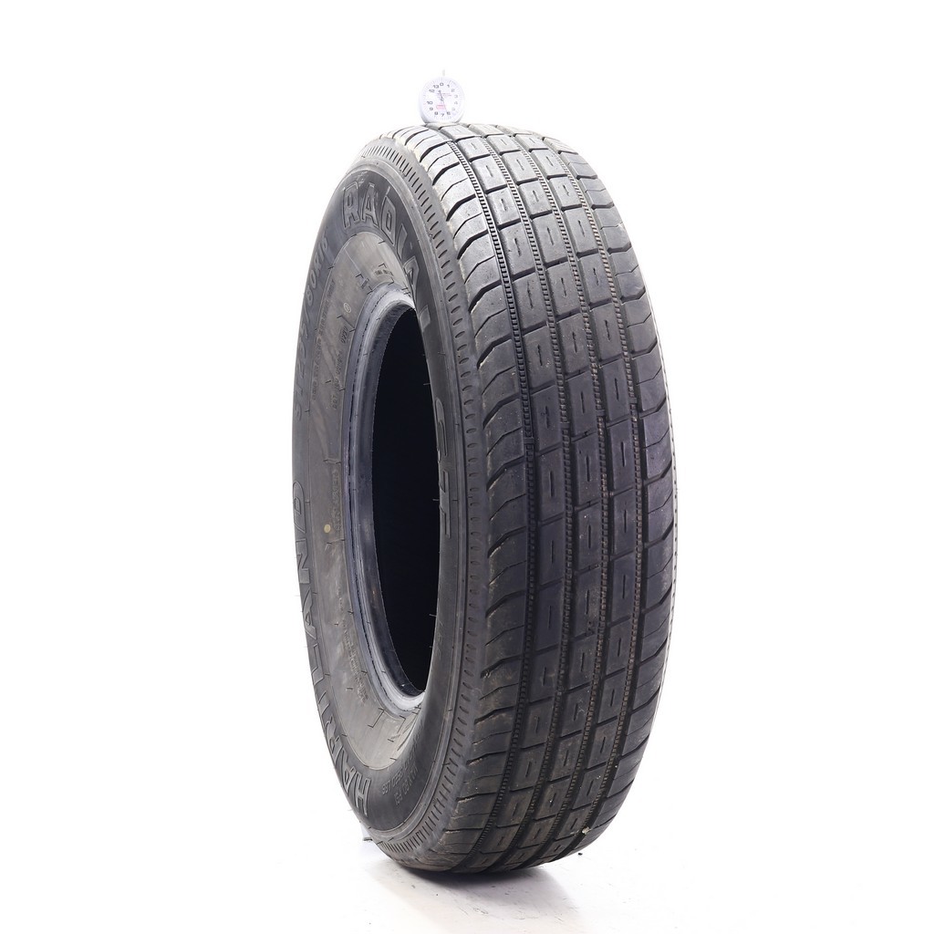 Set of (4) Used ST 235/80R16 Hartland Radial ST 124/120N – 6-7.5/32