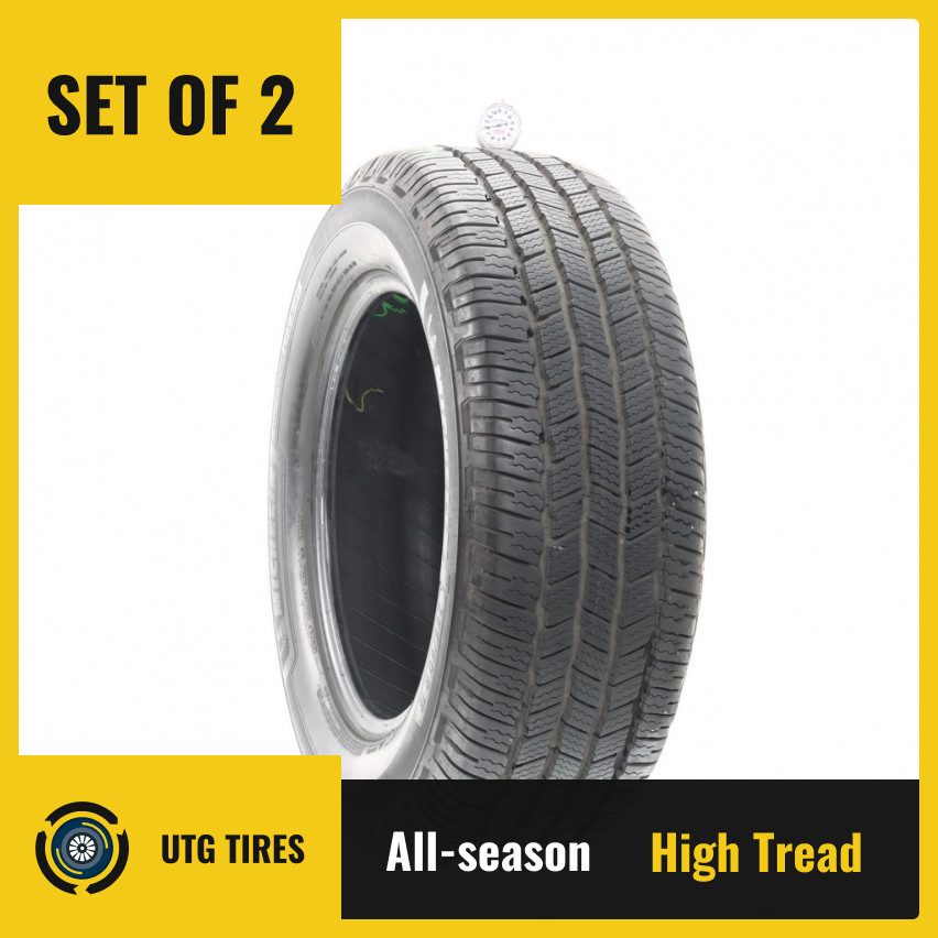 Set of (2) Used 265/60R18 Michelin Defender LTX M/S 2 114H – 10/32