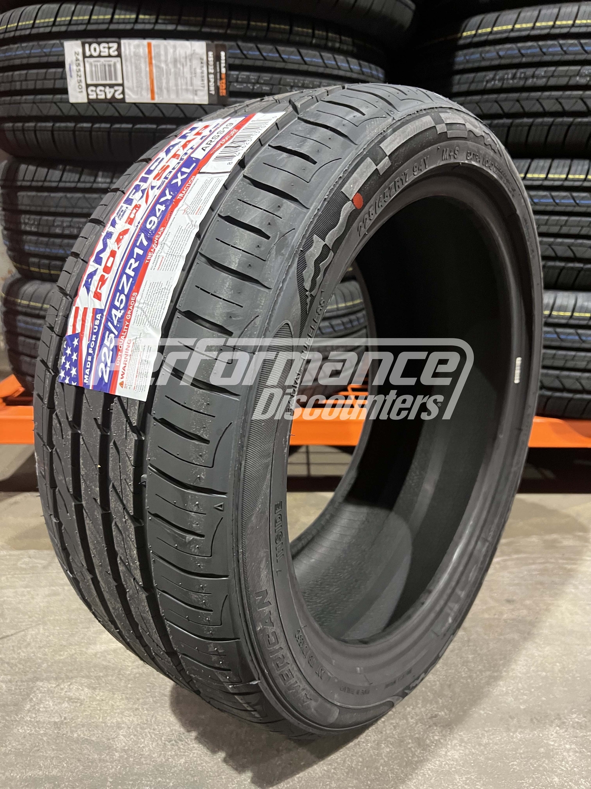 2 New American Roadstar Sport A/S Tires 225/45R17 94Y SL BSW 225 45 17 2254517