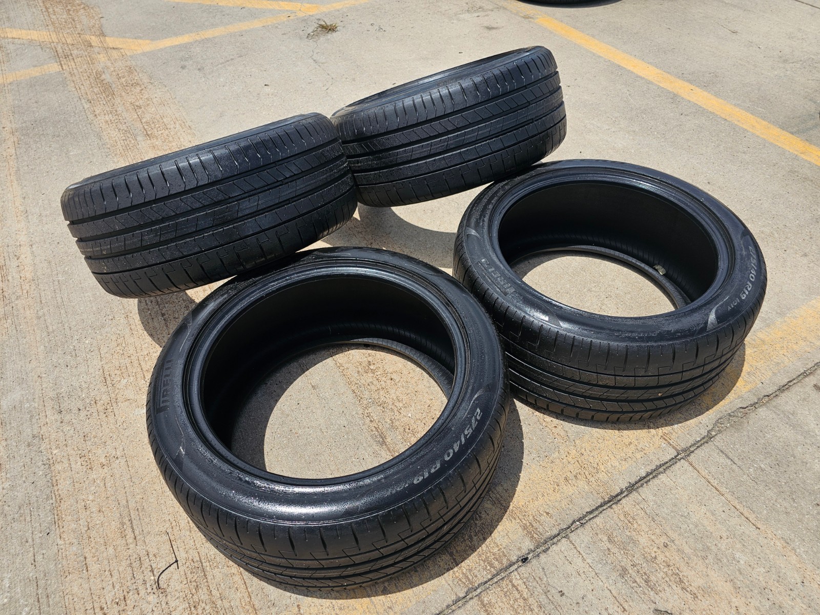 (2) 275/40/22 + (2) 315/35/22 Pirelli P Zero tires 107Y 111Y PNCS BMW X6 X7 XM