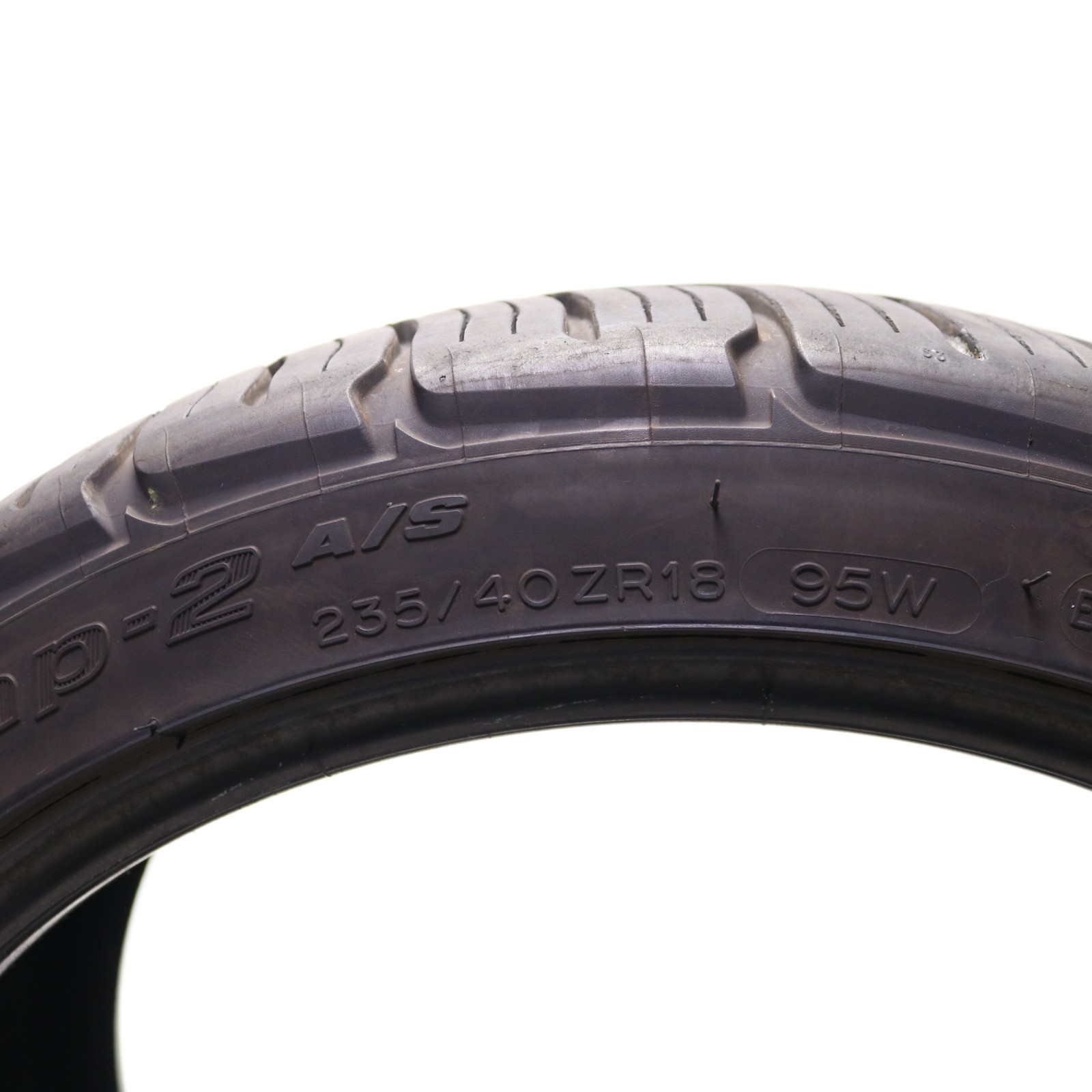Set of 2 Used 235/40ZR18 BFGoodrich g-Force Comp-2 A/S Plus – 95W – 7-8/32