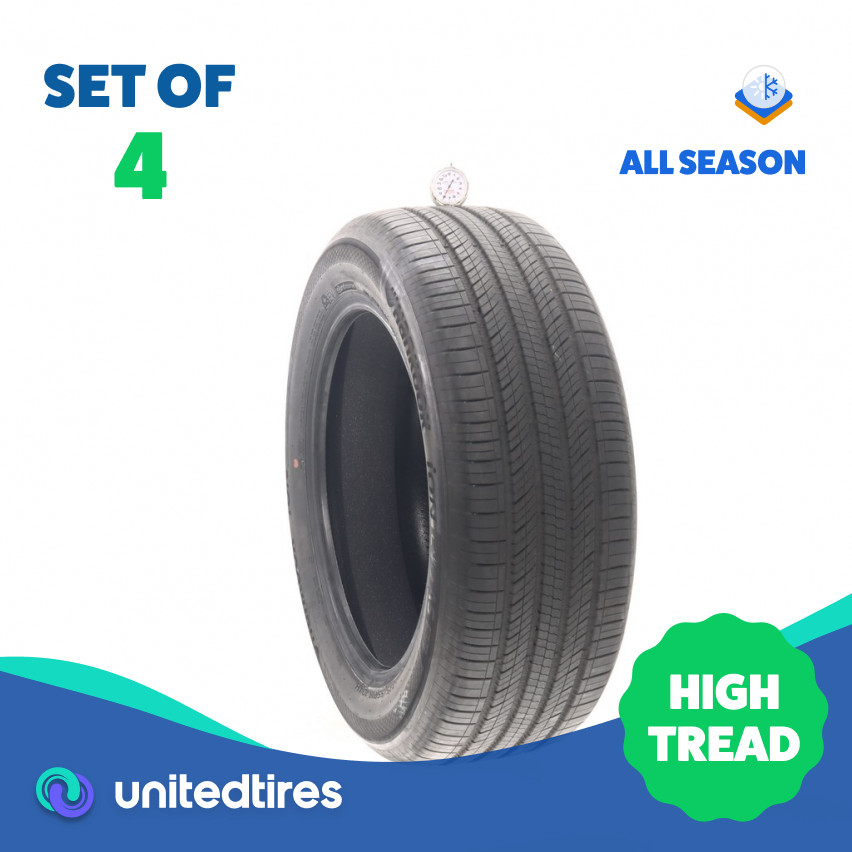 Set of (4) Used 235/55R18 Hankook iON evo AS SUV Sound Absorber EV 104H – 8/32