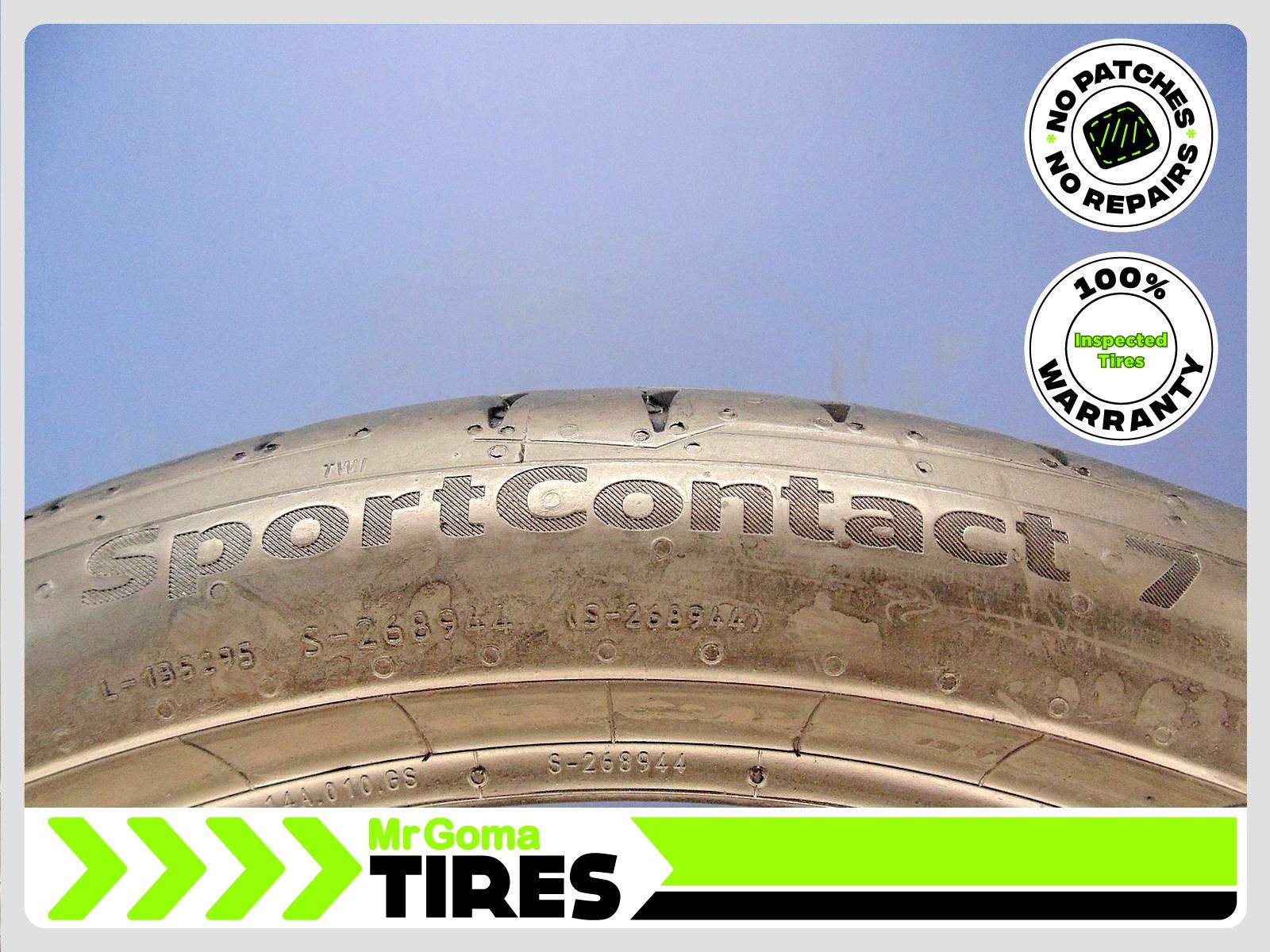 1 CONTINENTAL SPORTCONTACT 7 215/40R18 USED TIRE 7.3/32 TREAD NO PATCH 2154018