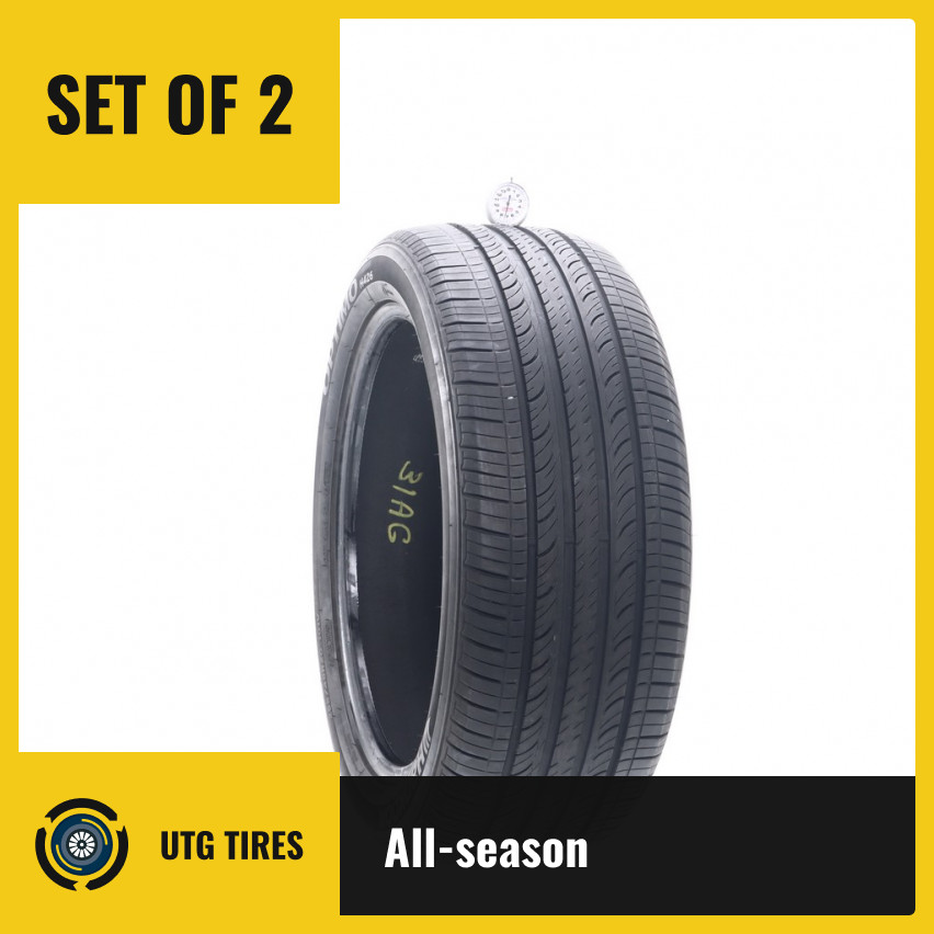 Set of (2) Used 255/45R20 Hankook Optimo H426 101V – 7/32
