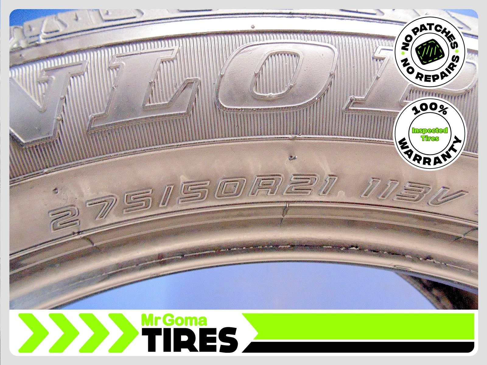 1 DUNLOP GRANDTREK PT3A 275/50R21 USED TIRE 7.3/32 TREAD NO PATCHES 113V 2755021