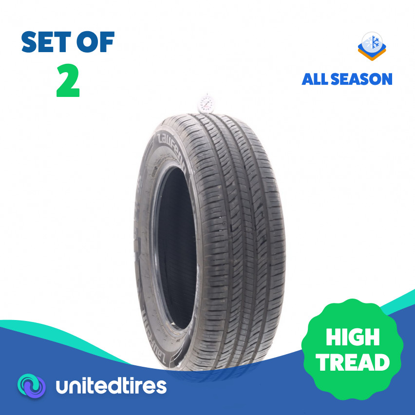 Set of (2) Used 225/65R17 Laufenn G Fit AS 102T – 8.5/32