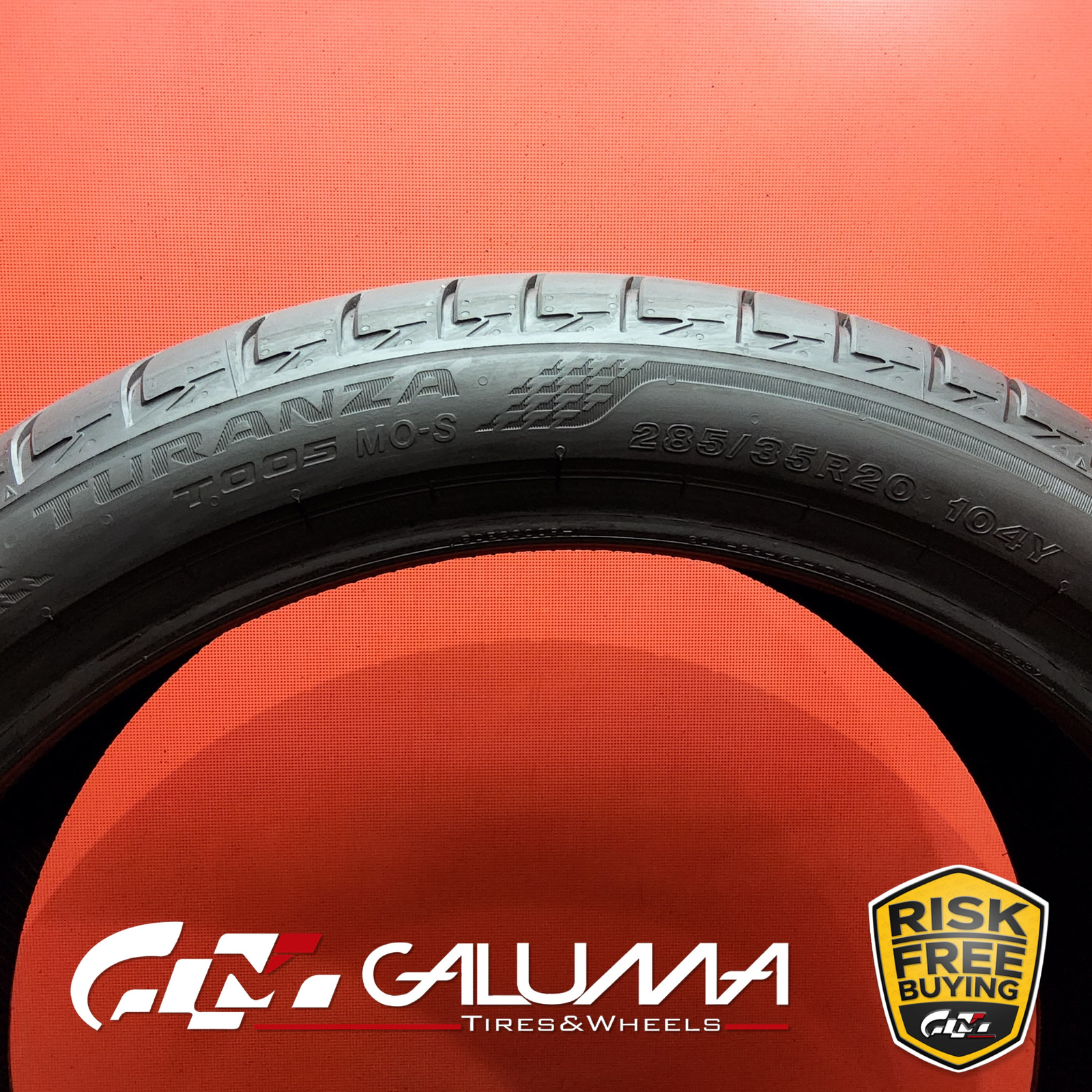 1 (One) Tire Bridgestone Turanza T005 MO-S 285/35R20 285/35R20 2853520 #87376