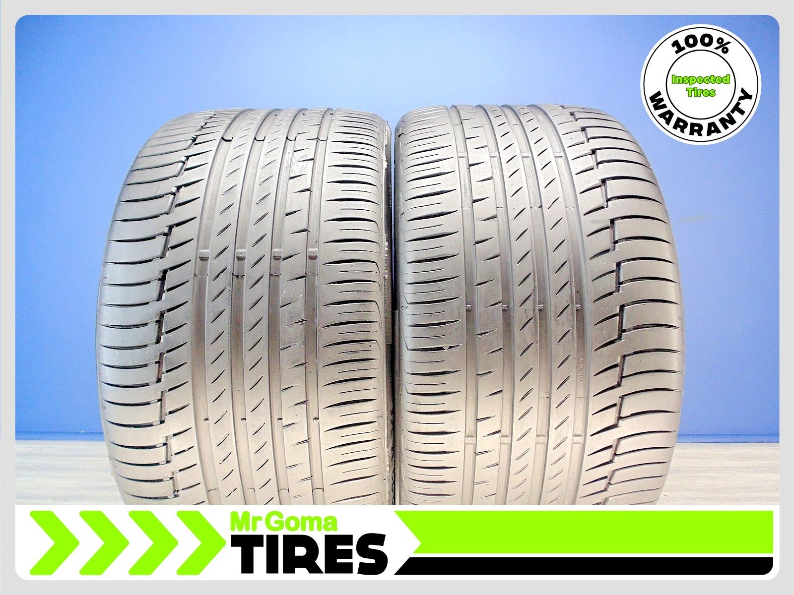 2 CONTINENTAL PREMIUMCONTACT 6 XL 315/30R22 USED TIRES 7.7/32 TREAD 107Y 3153022