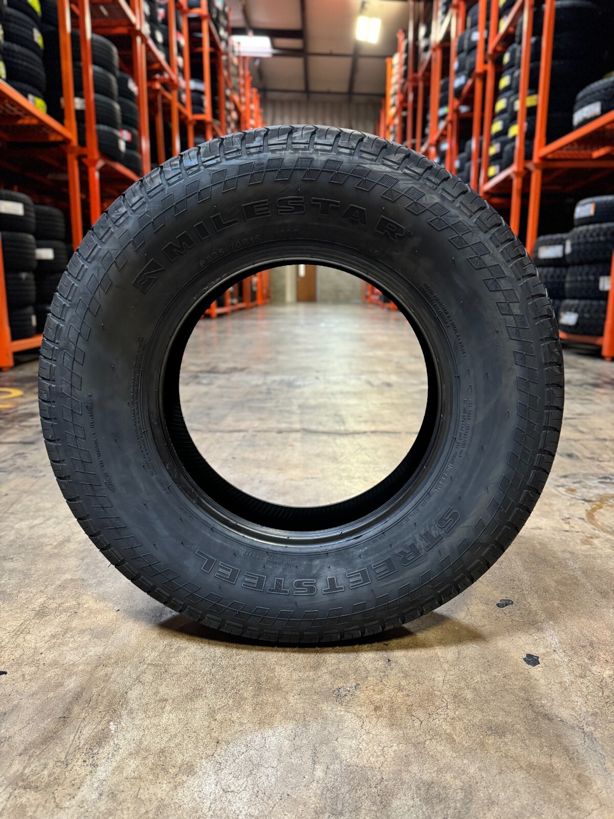 1 NEW 225/70R14 MILESTAR STREET STEEL ALL SEASON STEEL BELTED TIRE RWL 2257014