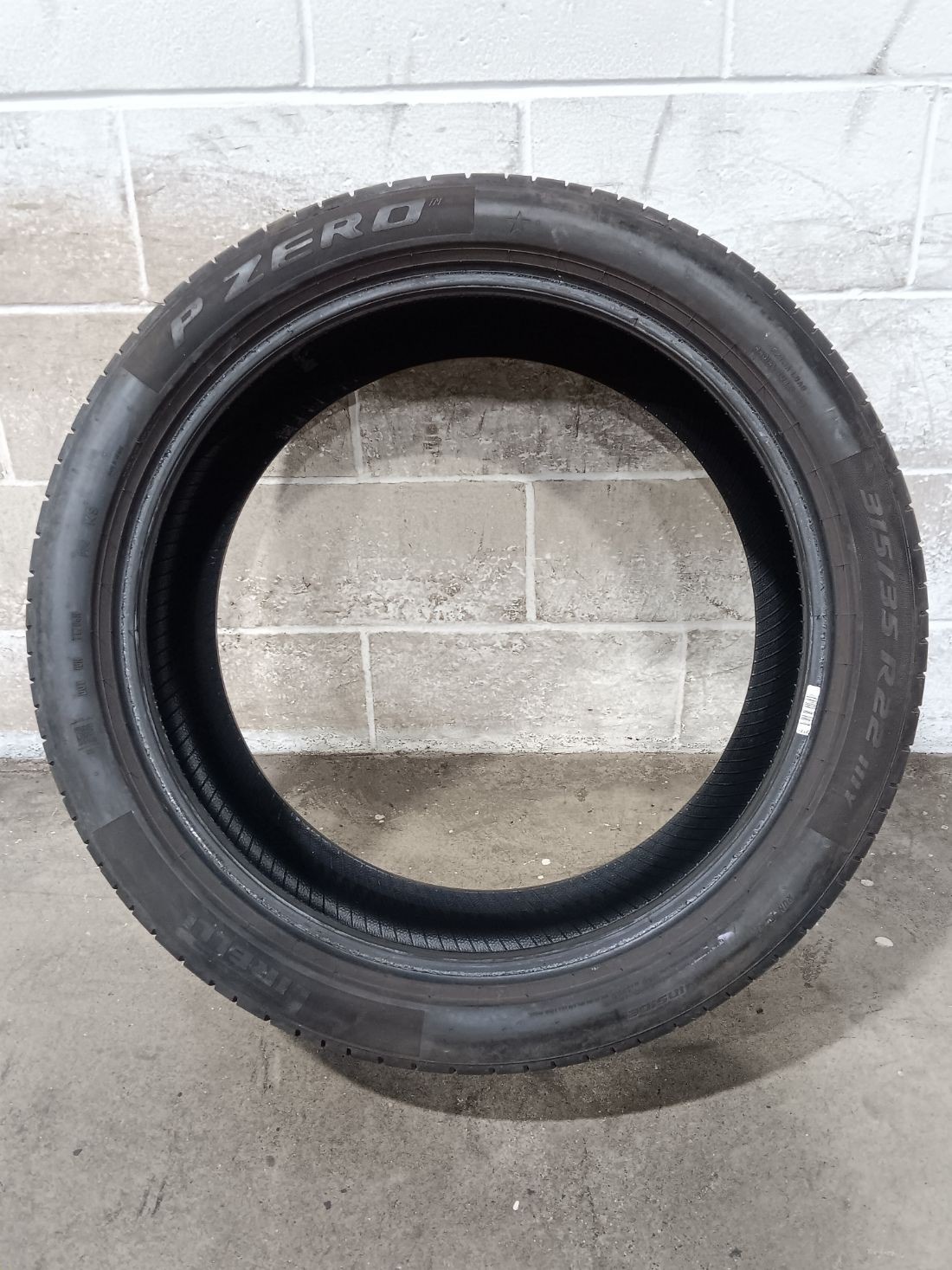 1x P315/35R22 Pirelli P Zero PZ4 RSC Run Flat KS 7/32 111 Y Used Tire 3153522