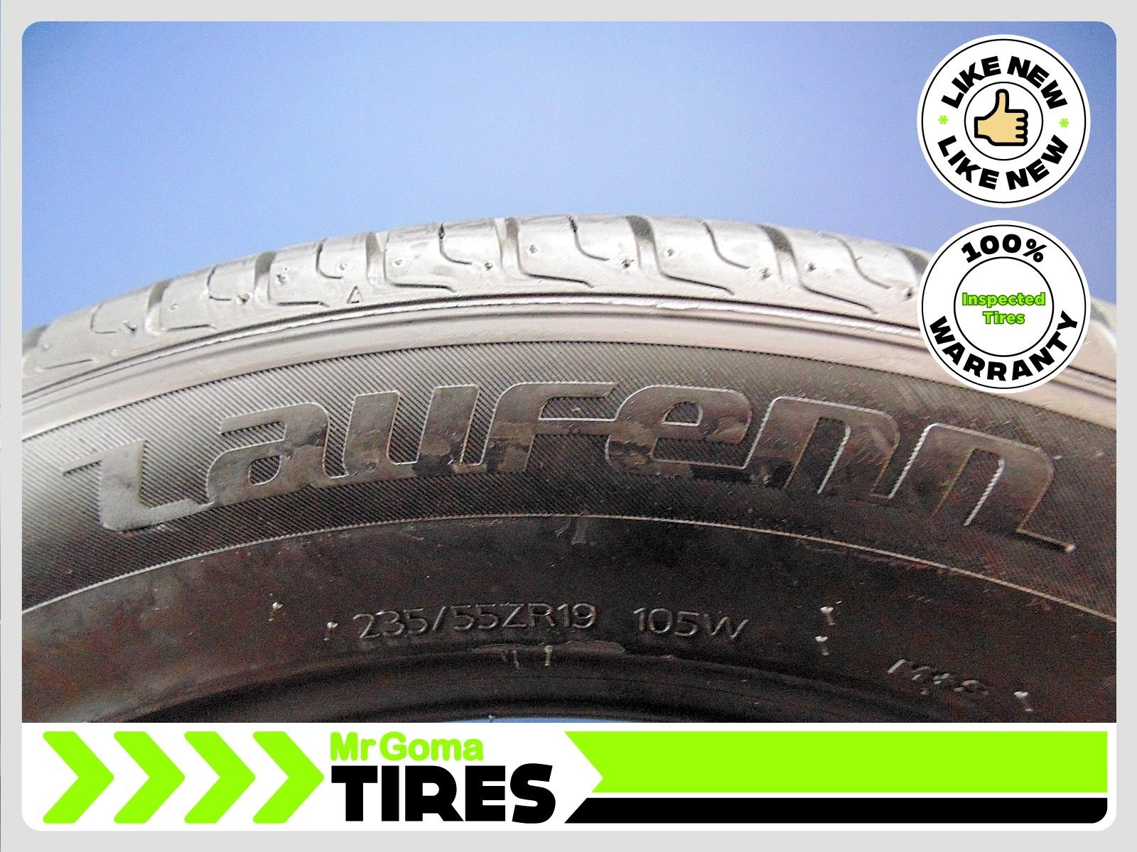 2 LAUFENN S FIT AS XL 235/55ZR19 USED TIRE 9.2/32 TREAD 105W LIKE NEW 2355519