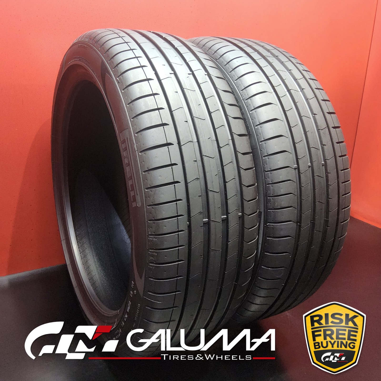 Set of 2 Tires LikeNEW Pirelli P-Zero (PZ4) ★ XL 225/45R19 96Y No Repairs #96177
