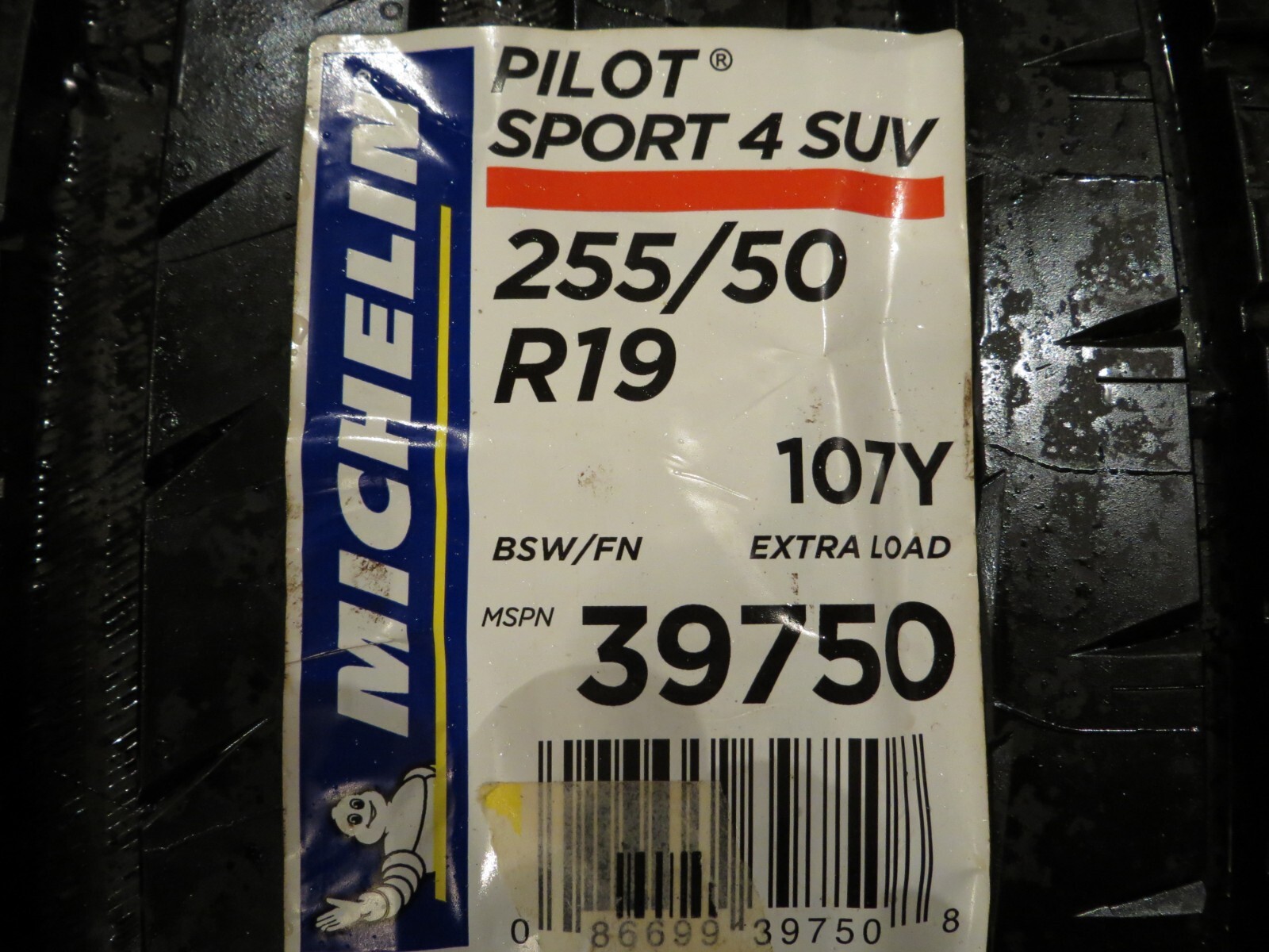 NEW 1 ONE MICHELIN PILOT SPORT 4 SUV 255/50R19 107Y XL FRANCE 255 50 19 2930
