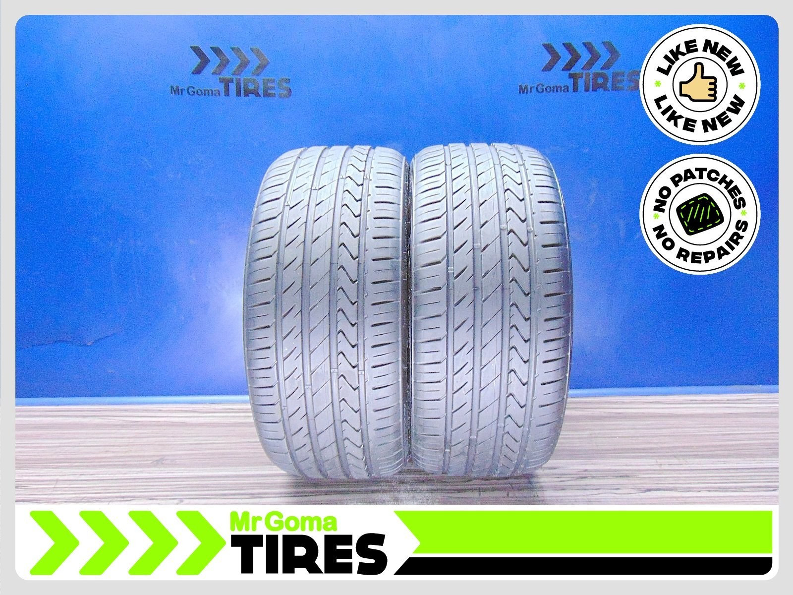 2 LEXANI LX-TWENTY XL 255/30R21 91% LIFE USED TIRES NO PATCH 2021 DOT 2553021