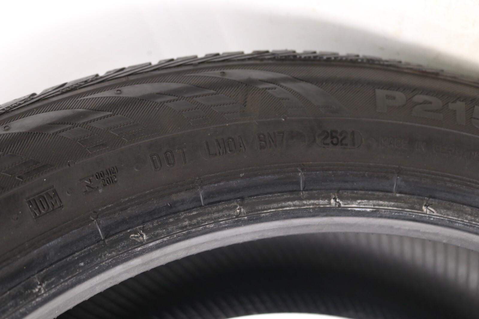 Set of 4 Used 215/55R18 Continental ContiProContact – 94H – 8-9/32