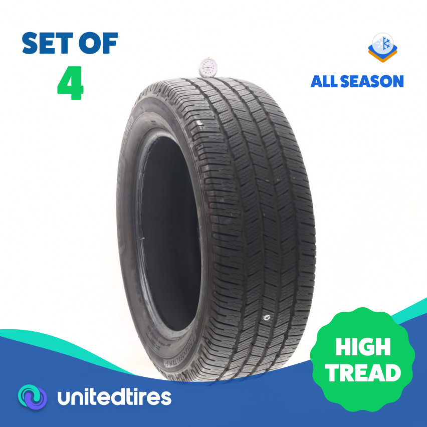 Set of (4) Used 275/55R20 Michelin Defender LTX M/S 2 117T – 10.5-11.5/32