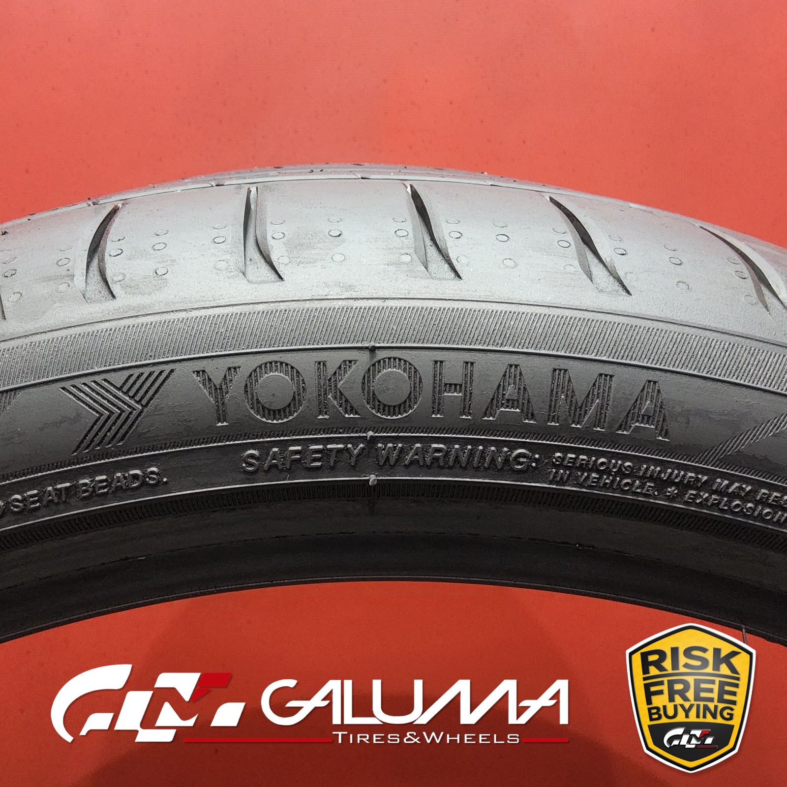 1 (One) Tire Yokohama Advan Sport V107 XL 295/30ZR20 295/30/20 No Patch #93350