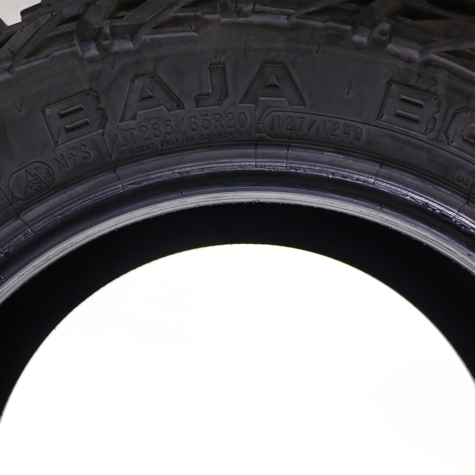Set of 2 Used LT 285/65R20 Mickey Thompson Baja Boss A/T – 127/124Q – 6-7/32