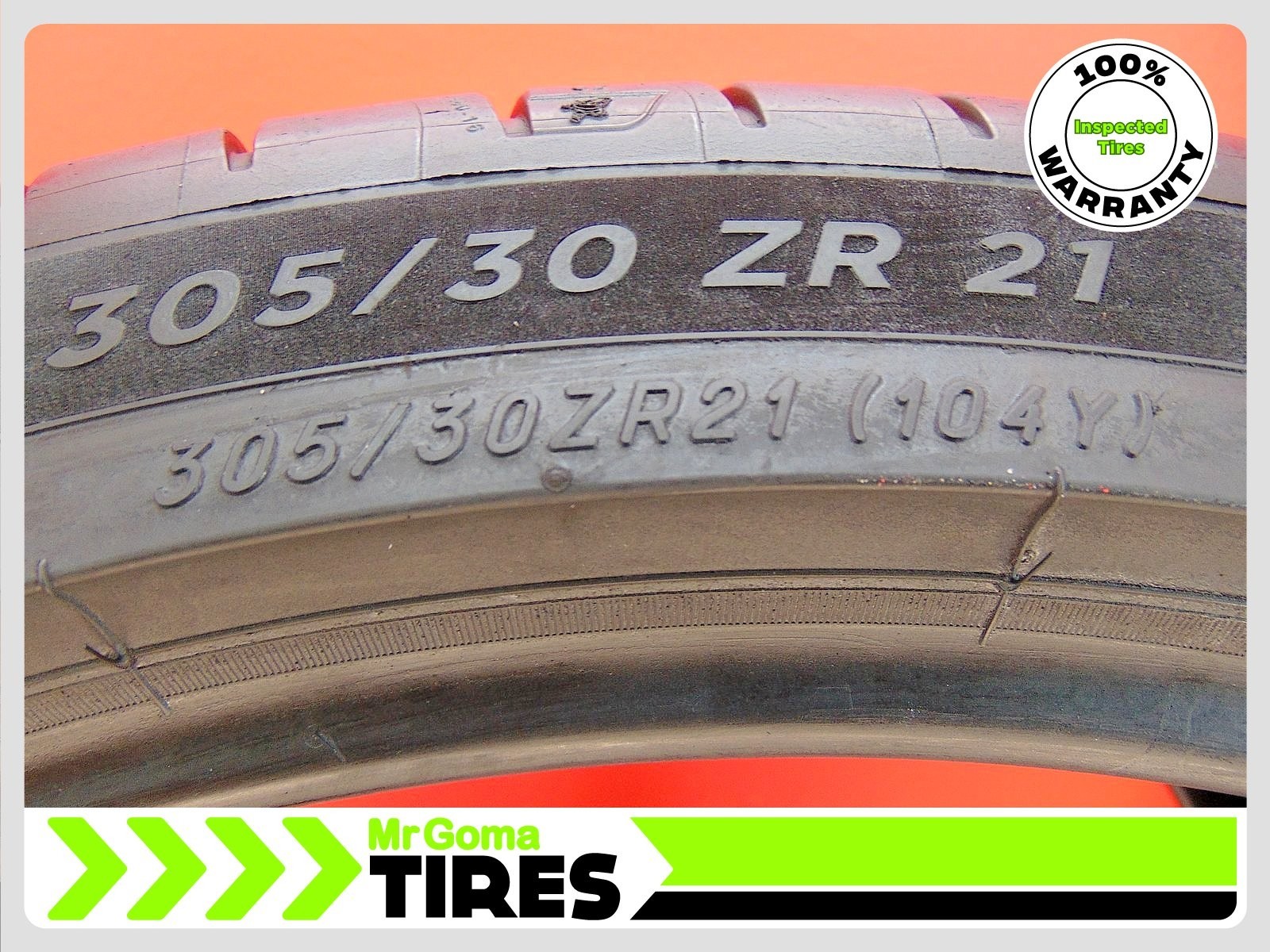 2 MICHELIN PILOT SPORT 4S MO1A XL 305/30ZR21 USED TIRES 6.6/32 TREAD 3053021
