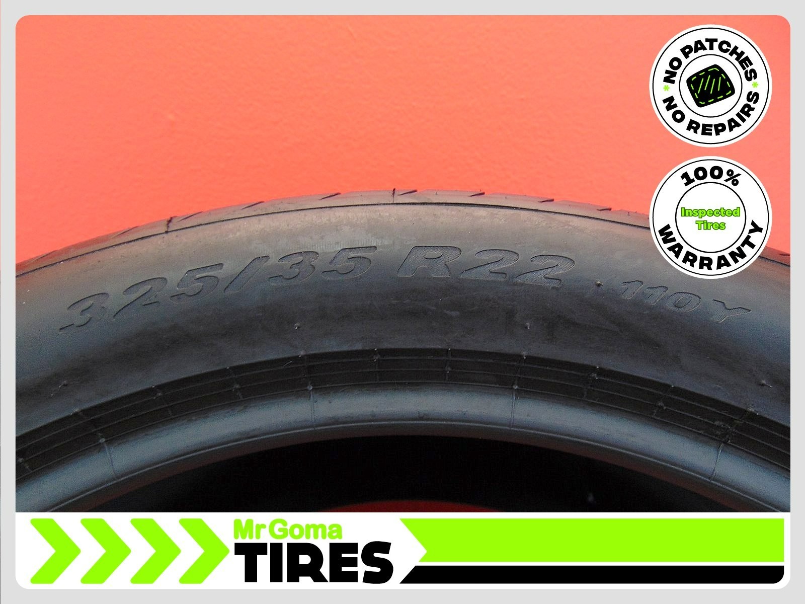 1 PIRELLI P ZERO TM E MO 325/35R22 USED TIRE 7/32 TREAD 110Y 3253522 NO PATCH