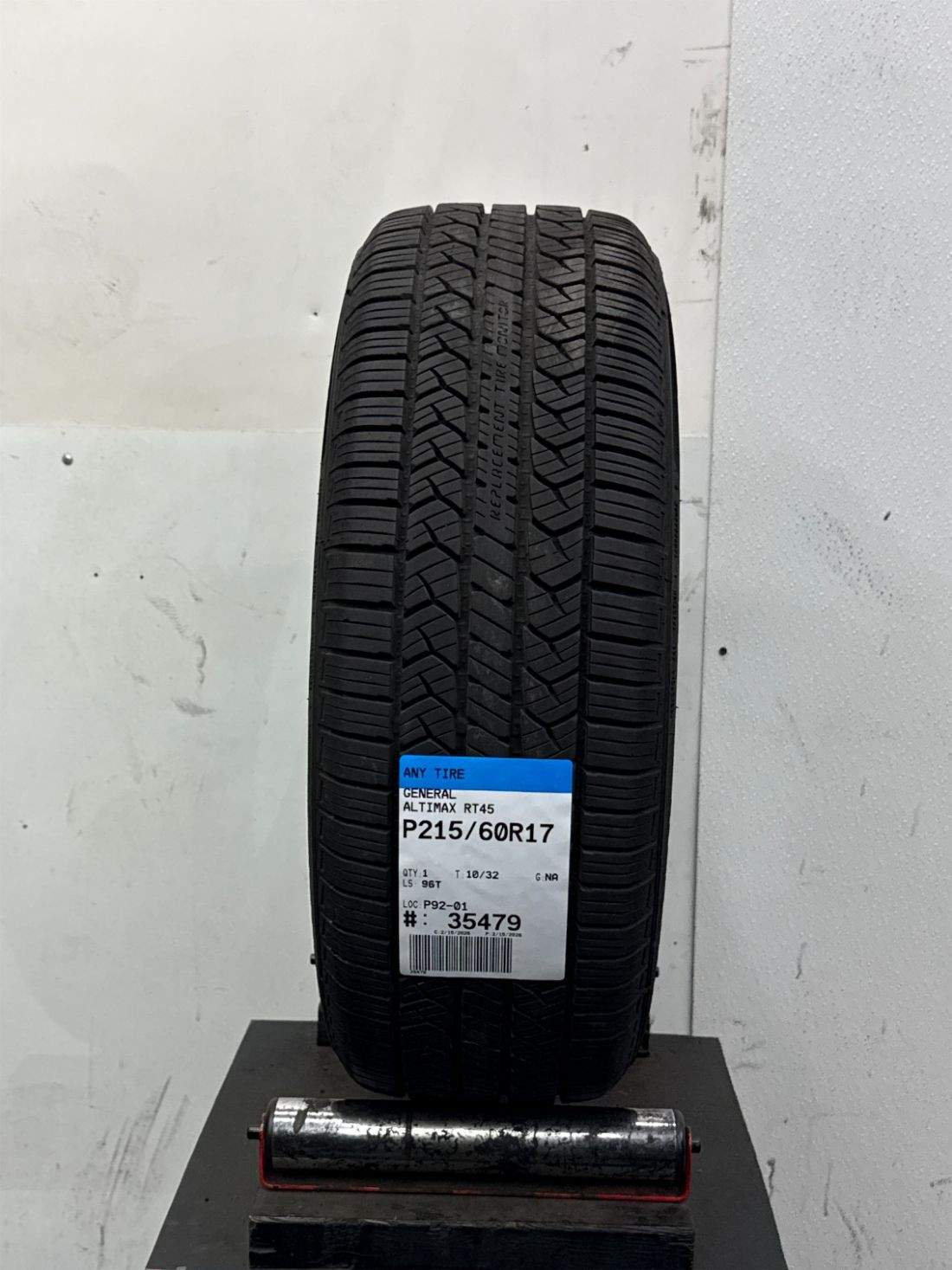 1 Used P215/60R17 General Altimax RT45 96 T – 10/32