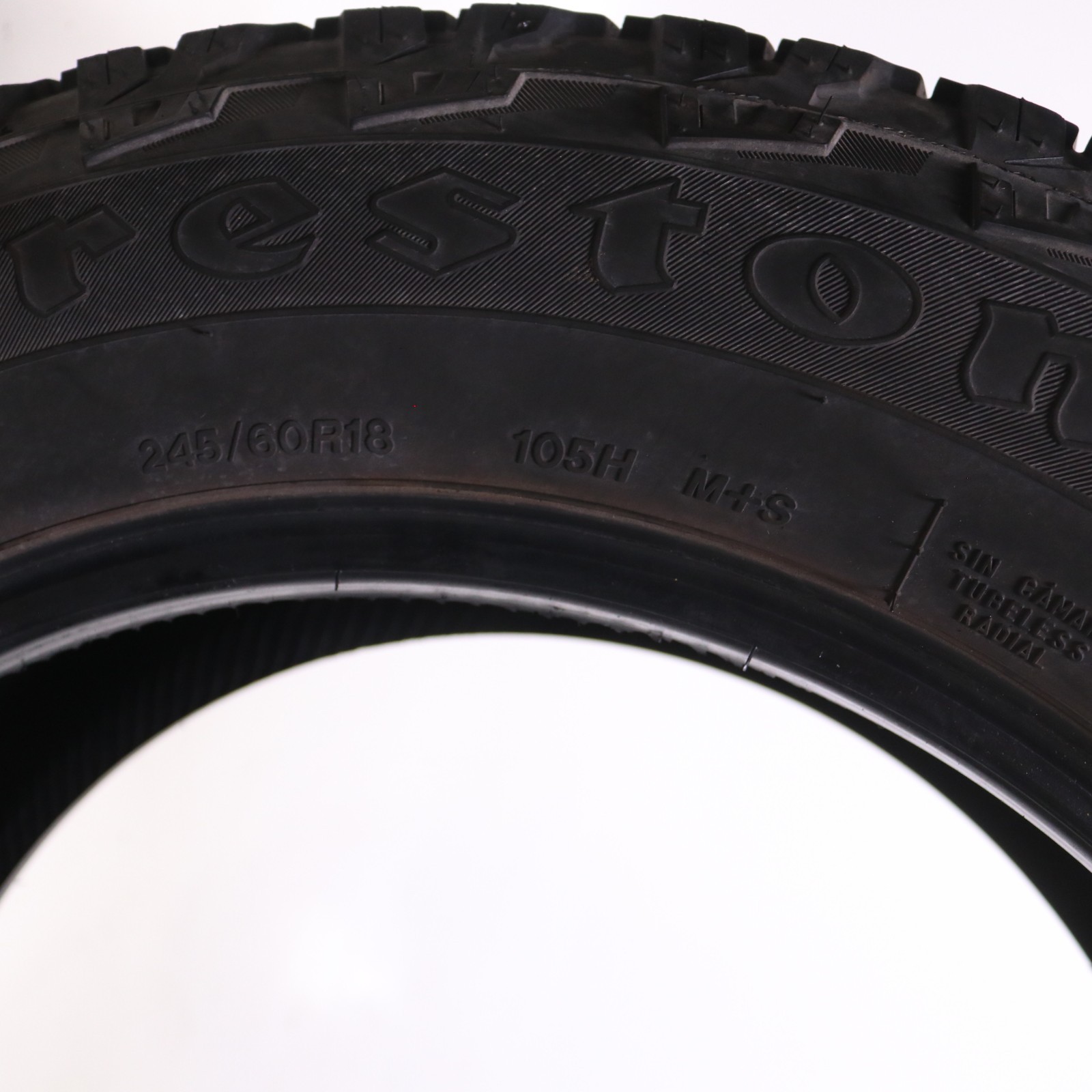 Set of 2 Used 245/60R18 Firestone Destination LE2 – 105H – 6.5-7/32