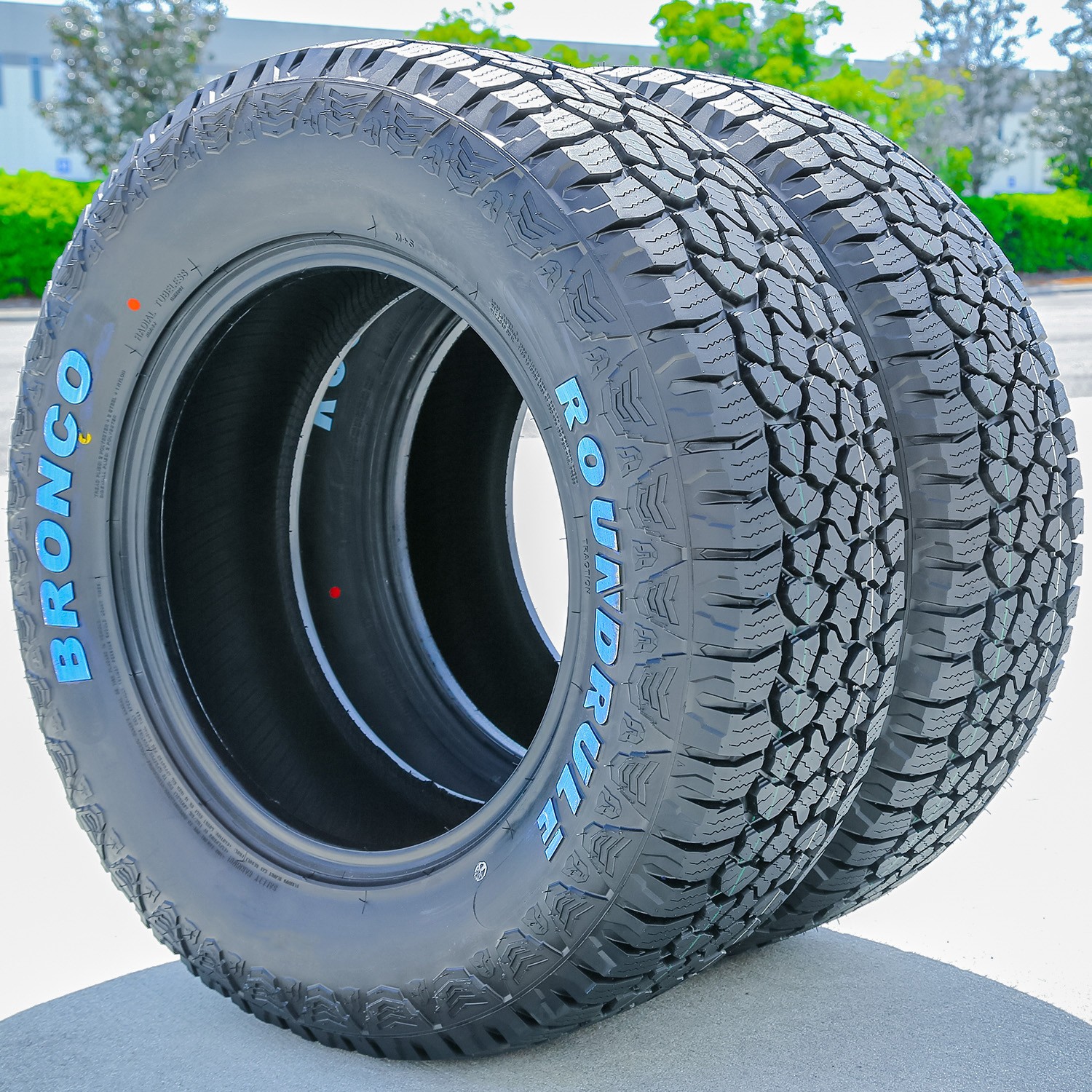2 Roundrule Bronco 315/70R17 121/118Q E 10 Ply (RWL) Light Truck A/T Tires