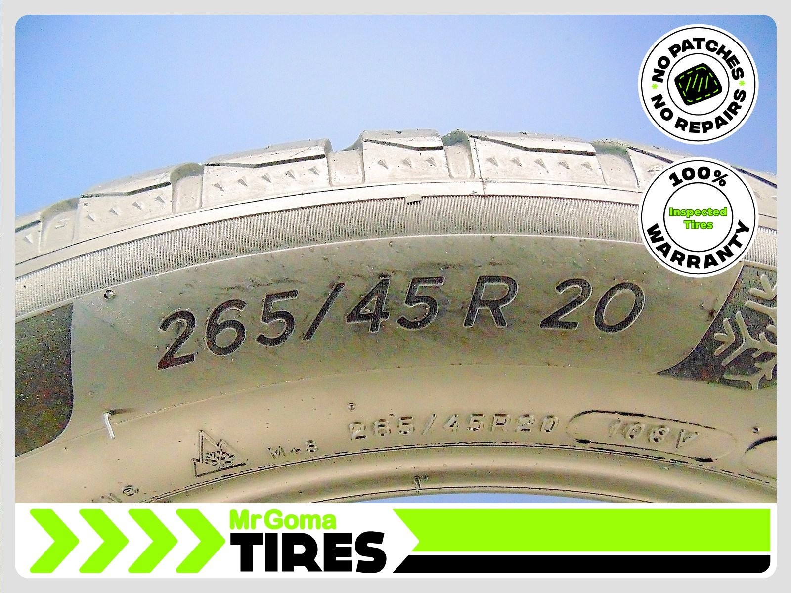1 MICHELIN PILOT ALPIN 5 SUV MO1 XL 265/45R20 USED TIRE 7.6/32 TREAD 2654520