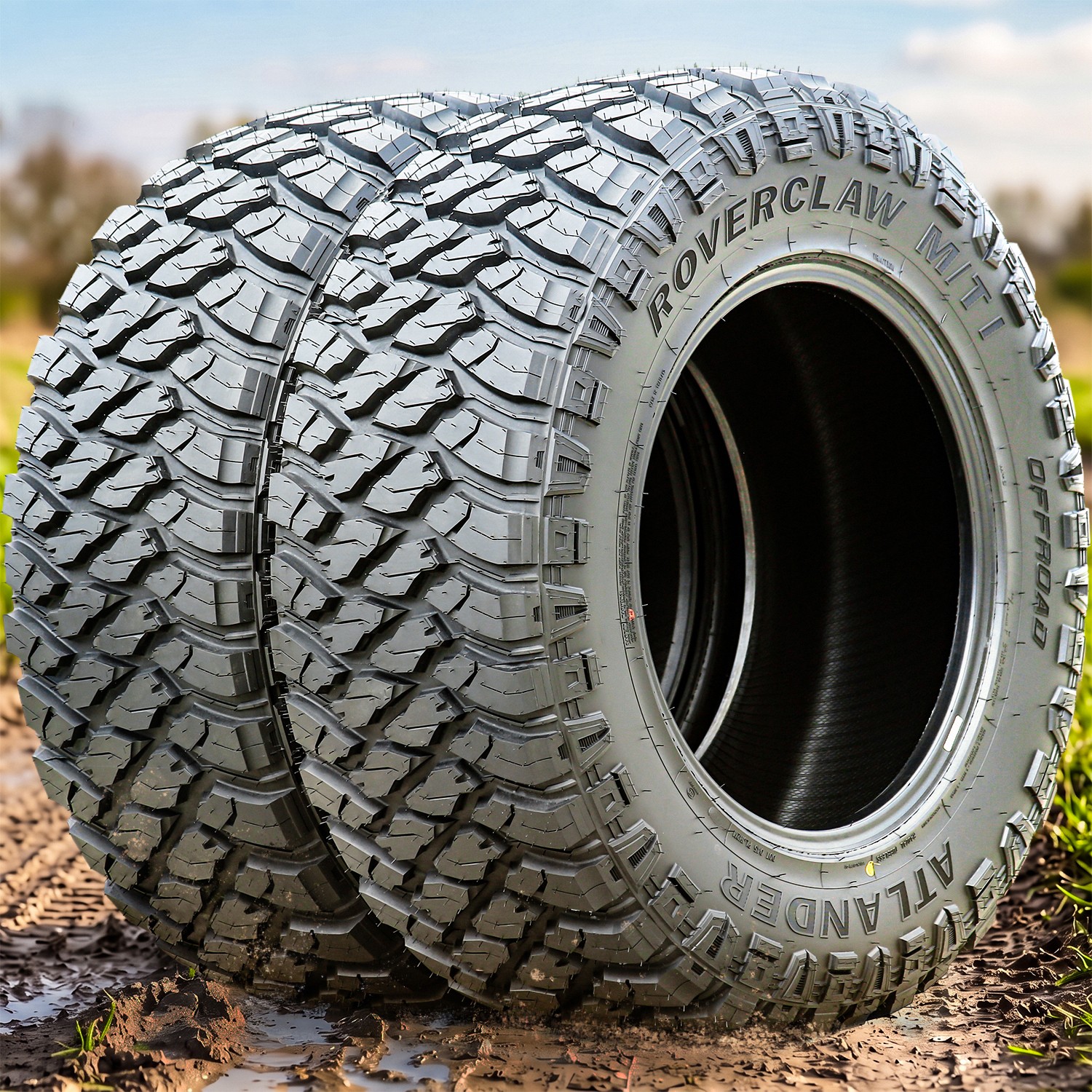 2 Atlander Roverclaw M/T I 305/70R16 124/121Q E 10 Ply Light Truck Tires