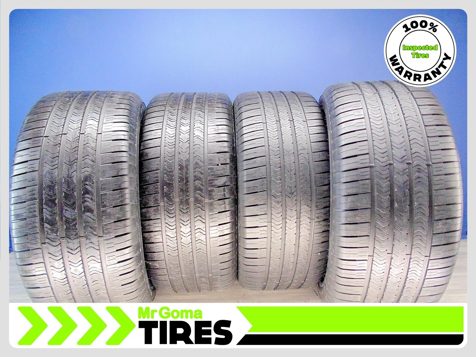 4 GOODYEAR EAGLE SPORT ALL SEASON MOE RFT XL 285/40R20 USED TIRES 108V RUN FLAT