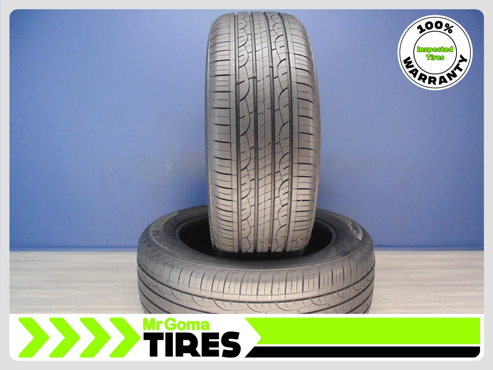 SET OF 2 NEXEN N PRIZ RH7 P225/55R18 USED TIRES 8.7/32 TREAD 225/55/18 2255518