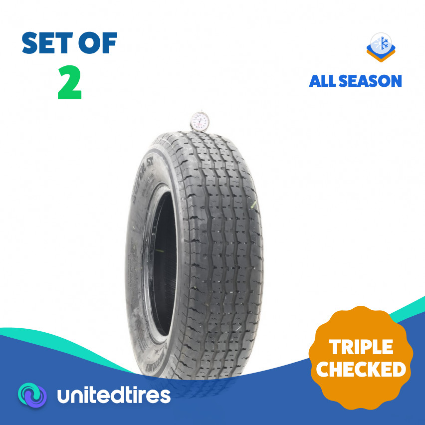Set of (2) Used ST 205/75R14 Westlake Super ST 100/96L – 7.5/32