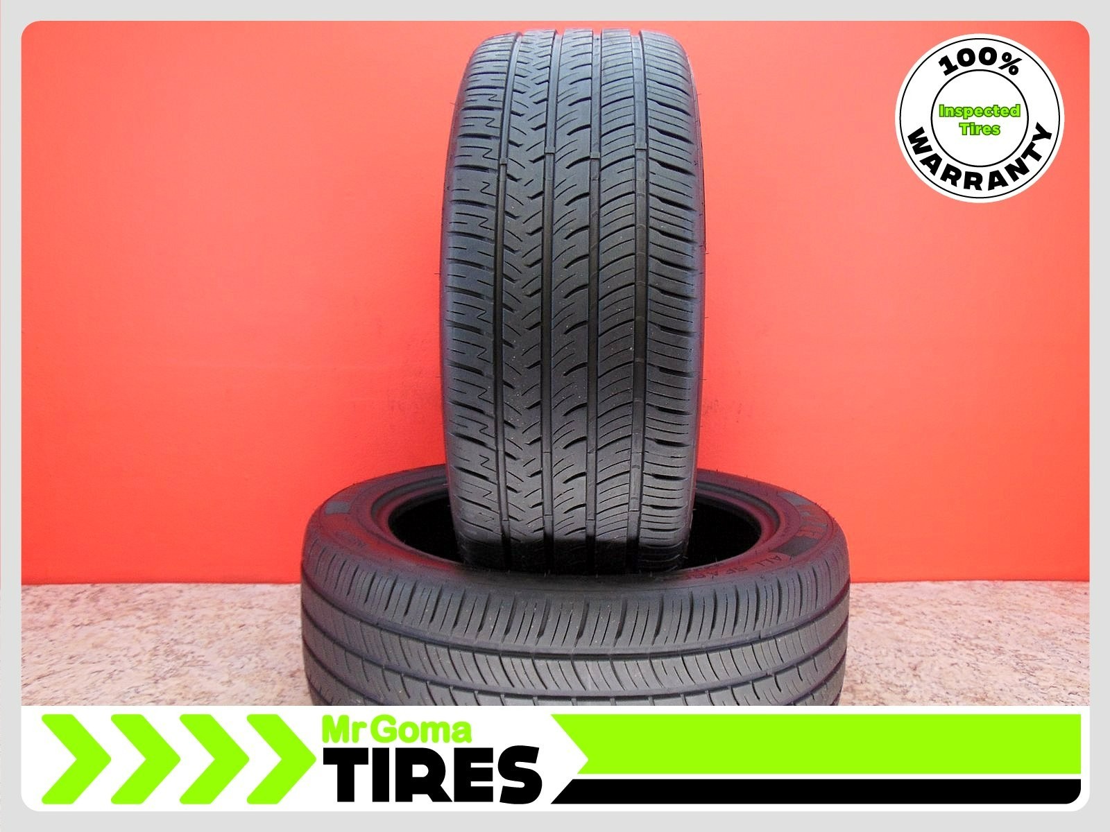 2 ADVANTA HP Z-02 ALL SEASON ECOSAFE XL 275/45ZR21 USED TIRES 8.2/32 TREAD 110W