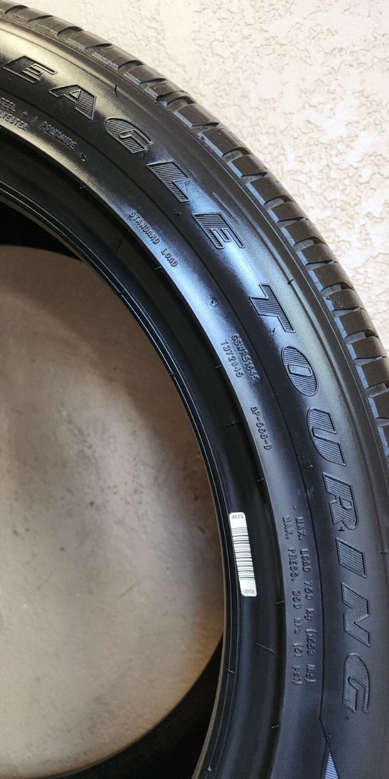 245/45R19 98W Goodyear Eagle Touring 9.5/32 DOT 2121 2454519
