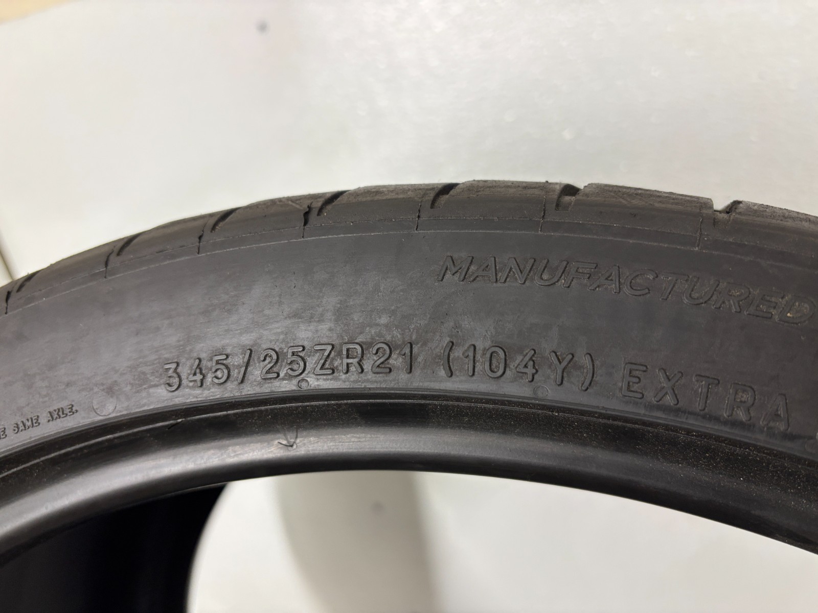 NO SHIPPING ONLY LOCAL PICK UP 2 Tires 345 25 21 Michelin Pilot Sport 4 S ZP