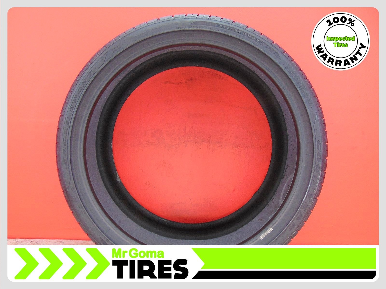 1 GOODYEAR EAGLE SPORT A/S TO XL 295/30R21 USED TIRE 7/32 TREAD TESLA 2953021