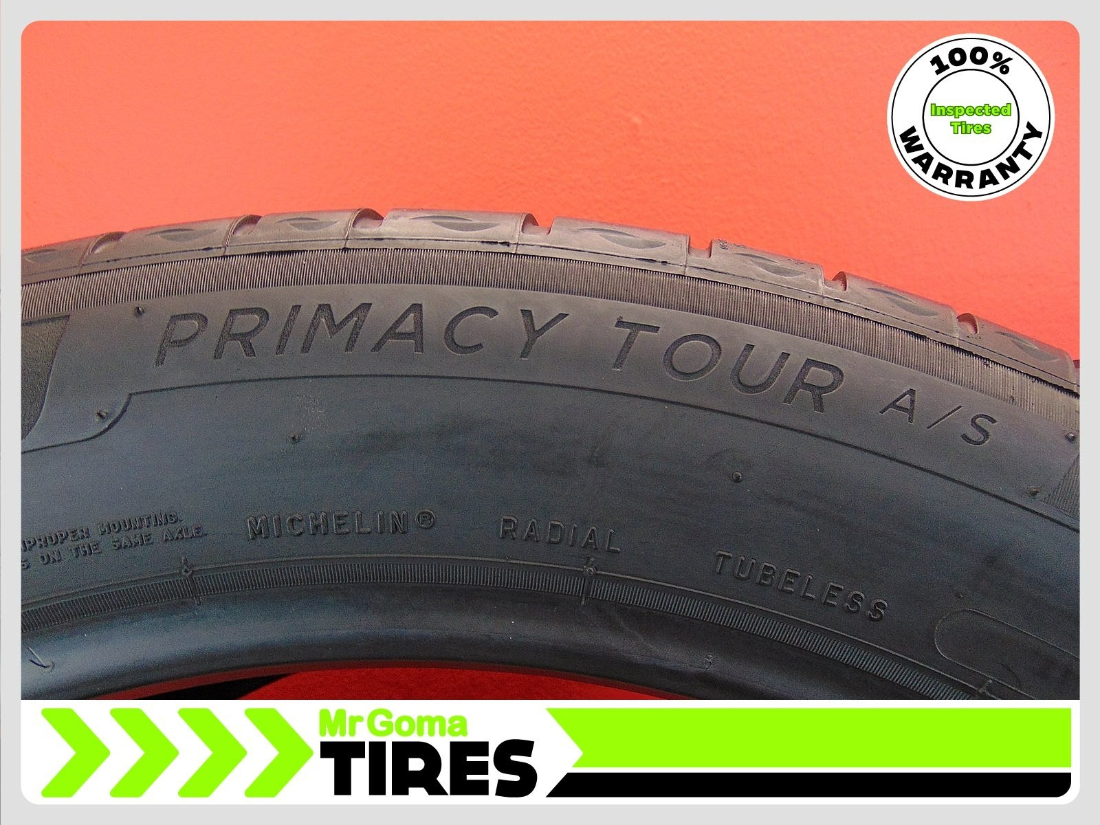 2 USED TIRES MICHELIN PRIMACY TOUR A/S MO 315/40R21 7/32 TREAD 111H 3154021