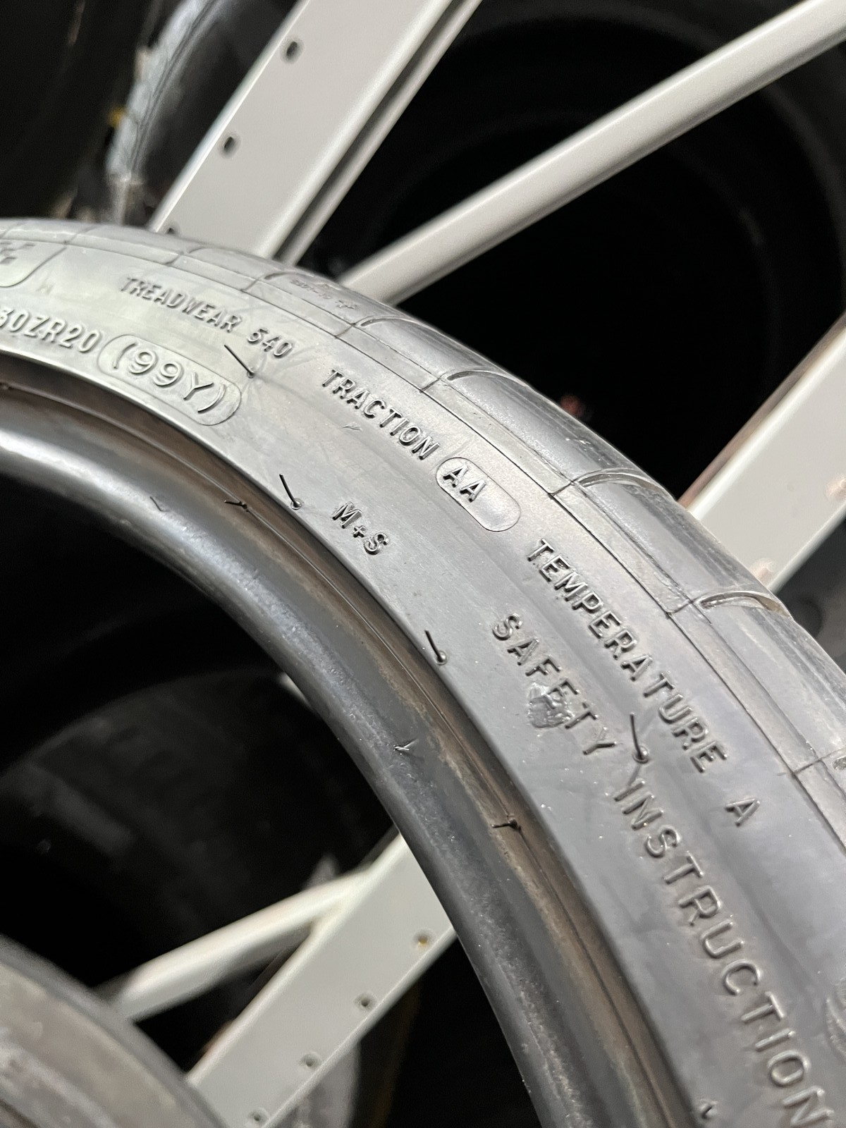 1 Tire Michelin Pilot Sport All Season 4 ZP 305/30ZR20 99Y DOT.0723 6/32