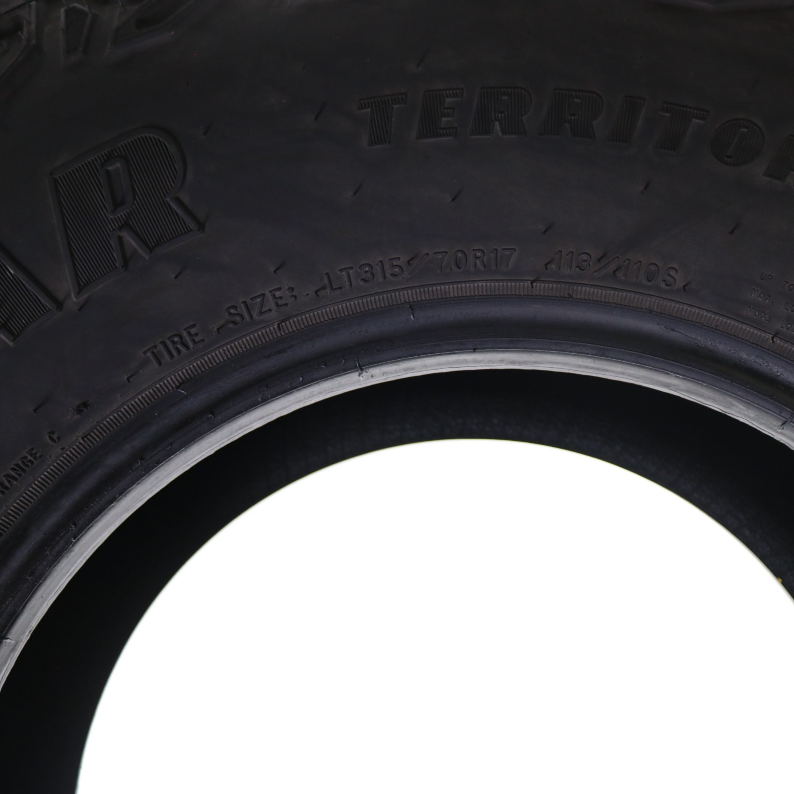 Set of 2 Used LT 315/70R17 Goodyear Wrangler Territory MT – 113/110S 8.5-9.5/32