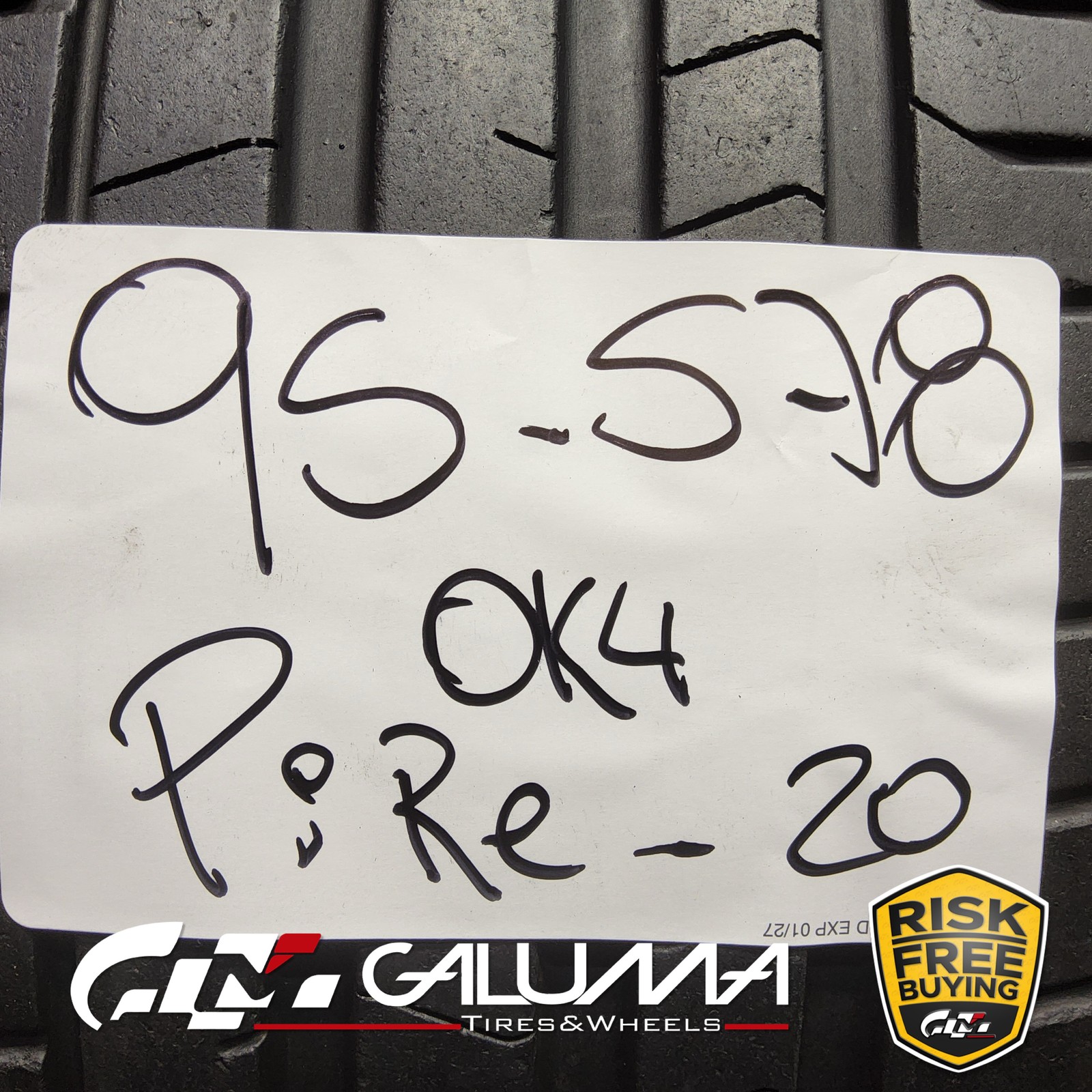 Set of 4 Tires Pirelli P-Zero (PZ4) (F02) XL 245/35ZR20 & 305/30ZR20 #95578