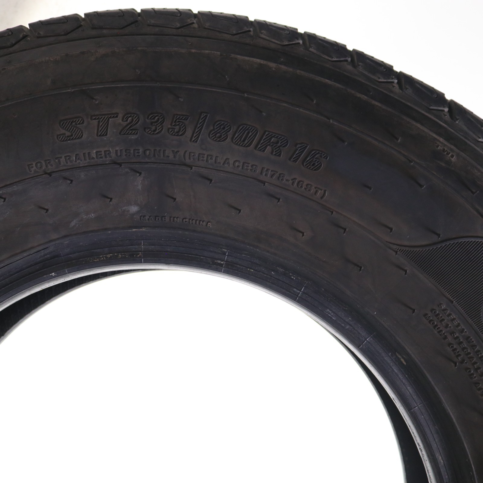 Used ST 235/80R16 Carlstar Radial Trail HD – N/A – 7.5/32 No Repairs
