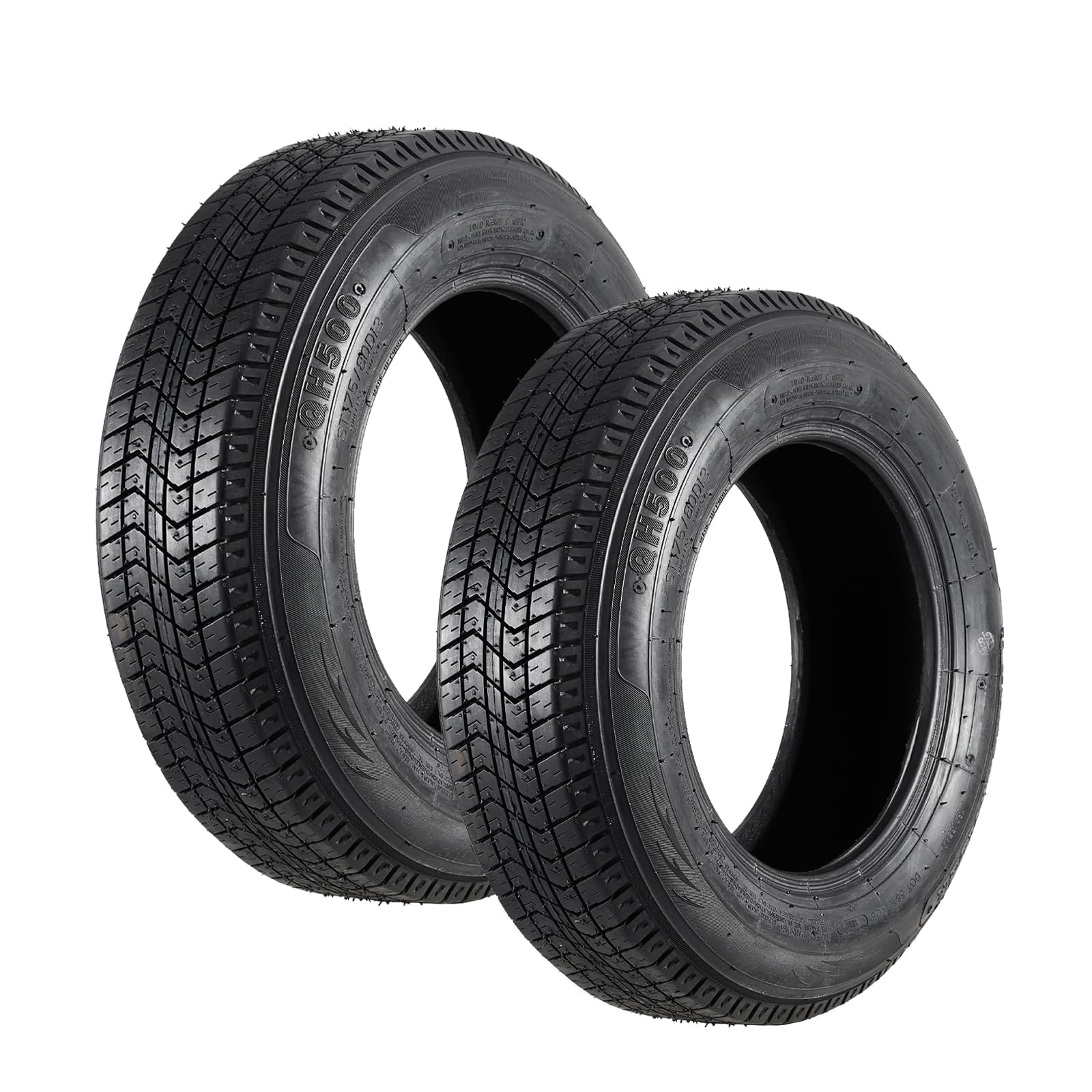 Set of 4 Tires ST 205/75D14 205 75 14 Trailer Tires 6 Ply Load Range C Trailer