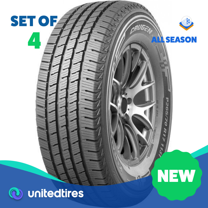 Set of (4) New LT 235/70R17 Kumho Crugen HT55 108T