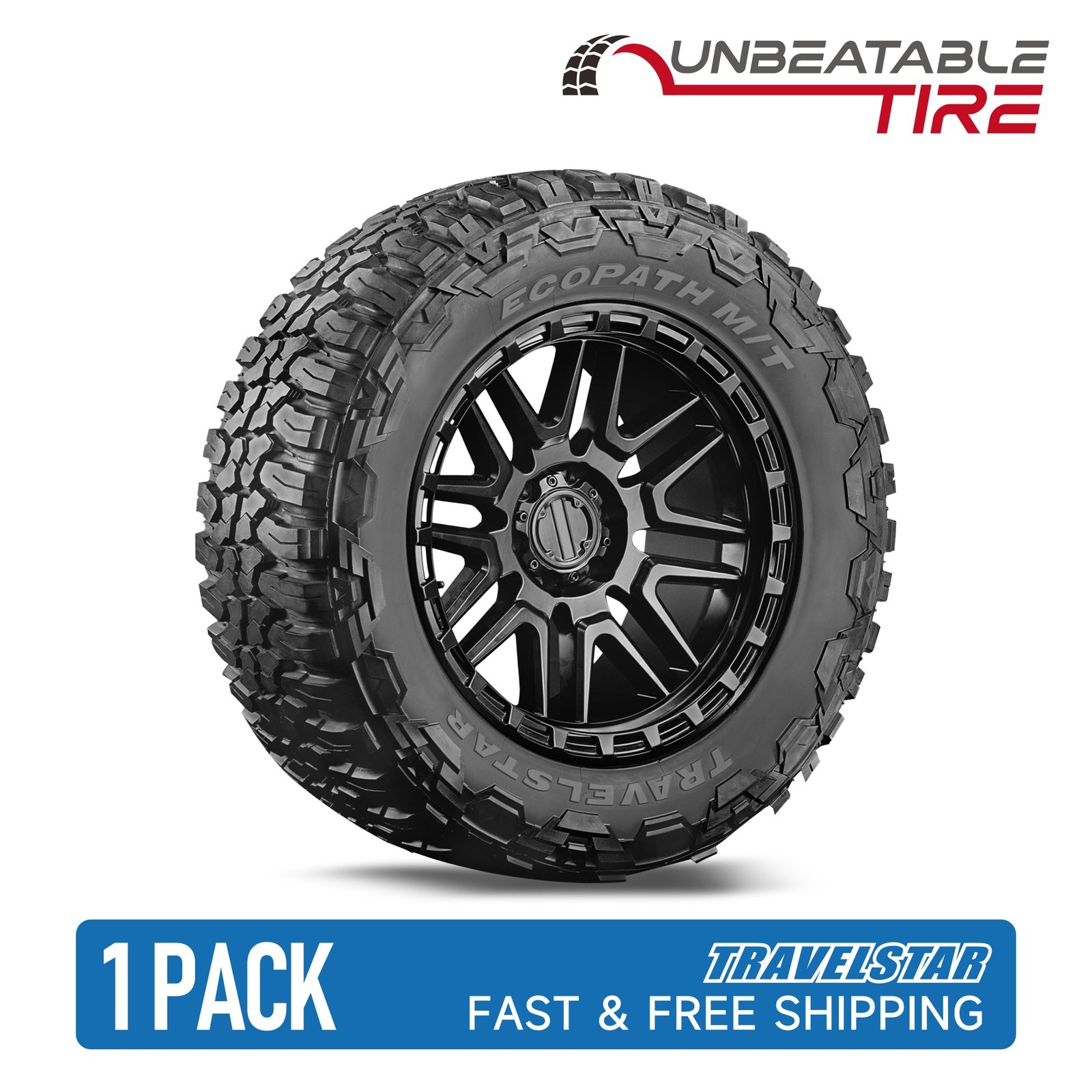 Travelstar Ecopath M/T 33×12.50R24LT 104Q 10Ply Mud Terrain SUV Light Truck Tire