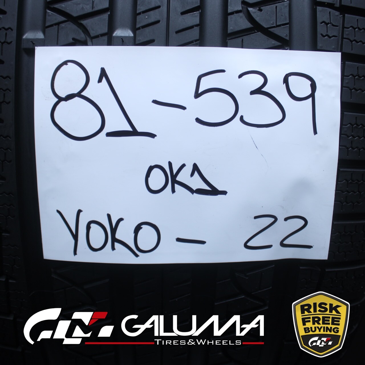 1 (One) Tire LikeNEW Yokohama Advan V35 315/35R22 315/35/22 3153522 111V #81539