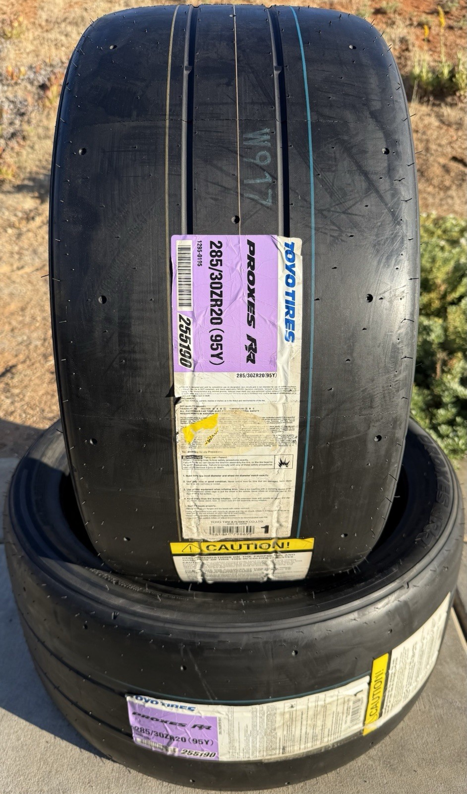 TWO BRAND NEW 285/30ZR20 (95Y) Toyo Proxes RR Track & Competition Tires 2853020