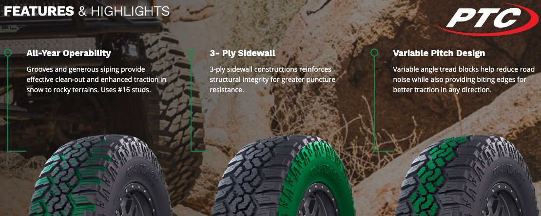 1 NEW 33X12.50R20 E Kanati Trail Hog LT Tire 33 1250 20 R20 33125020 10 ply
