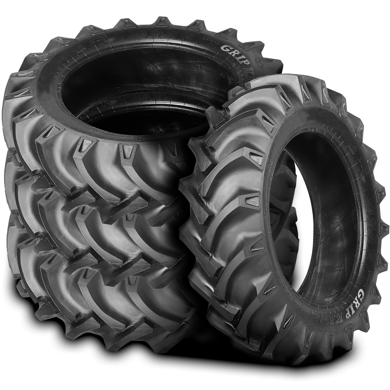 2 Tires 9.5-16 Load 6 Ply Astro Tires Grip King (TT) Tractor