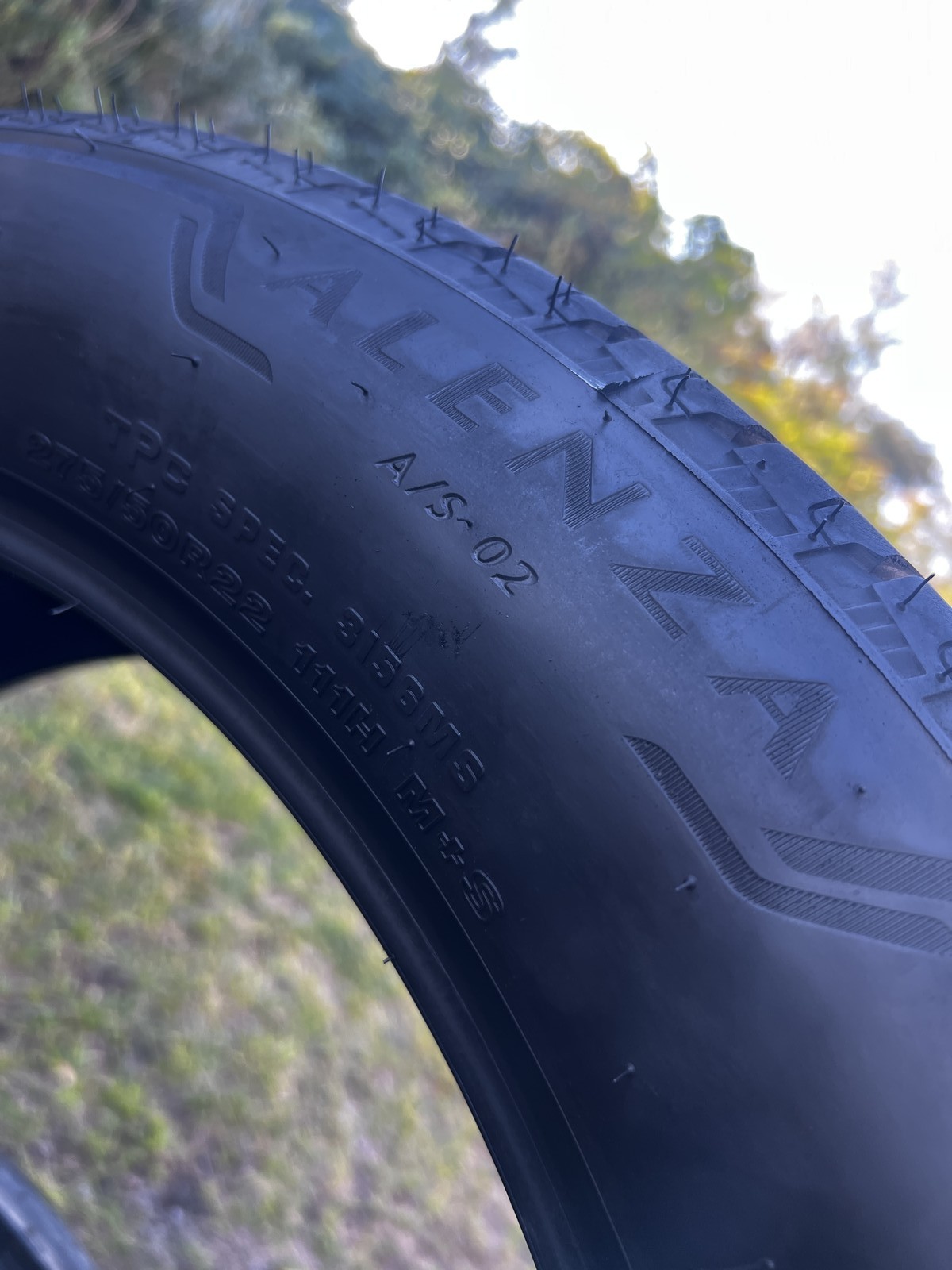 1 Tire Bridgestone Alenza A/S 02 TPC 275/50R22 111H DOT.3725 9.25/32