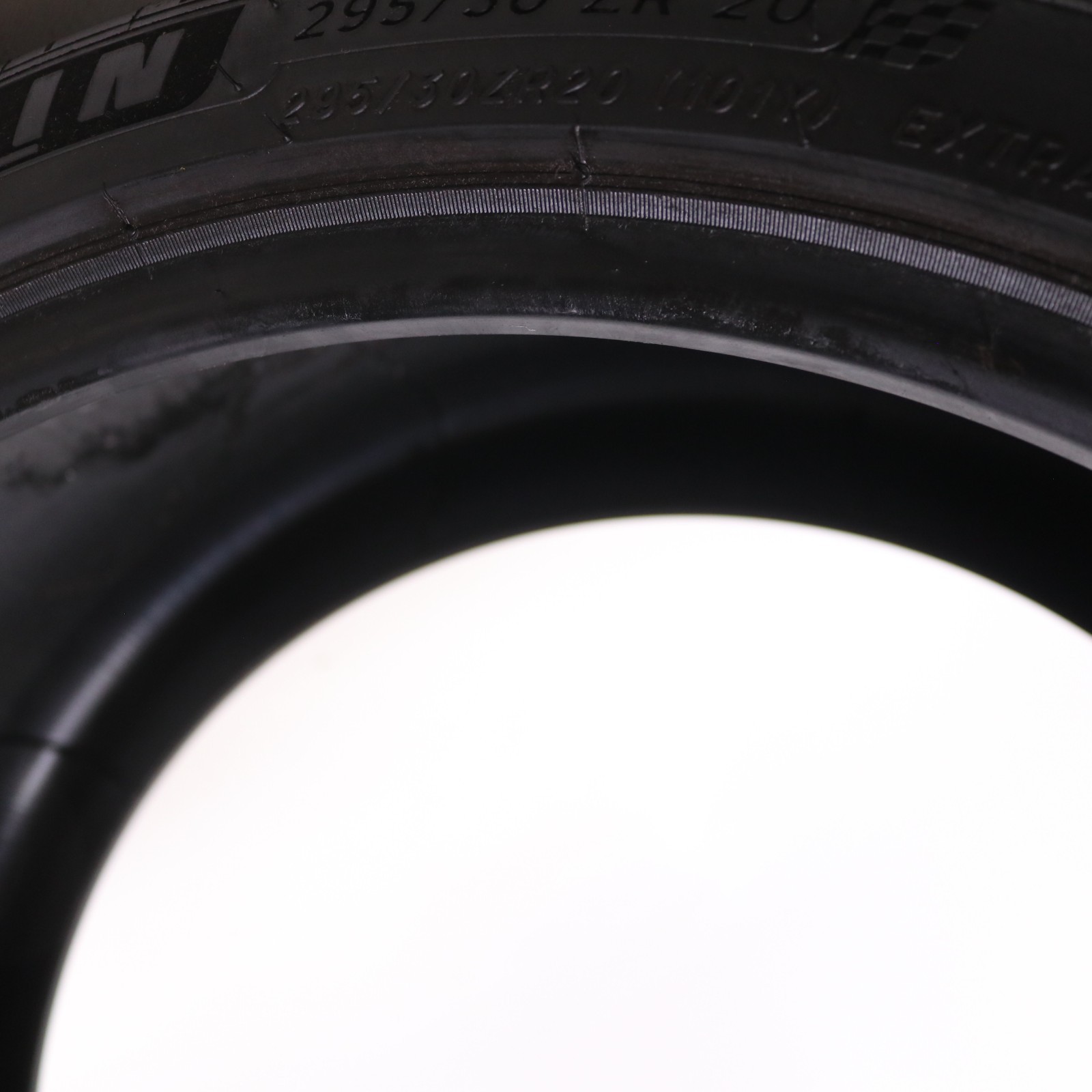 Set of 2 Used 295/30ZR20 Michelin Pilot Sport 4 S NO – 101Y – 7.5/32